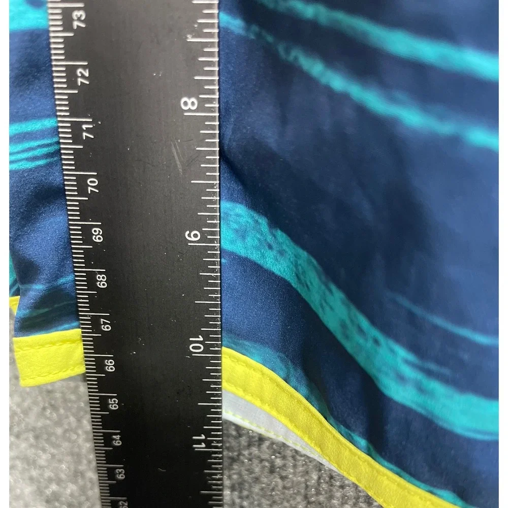 Salt Life Mens Board Shorts Sz 36 Blue Striped Swim Trunks SLX‎ QD Vapor Stretch